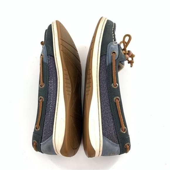 Sperry womens flats size 6.5 navy blue suede lace up preppy boat shoes - Picture 6 of 13